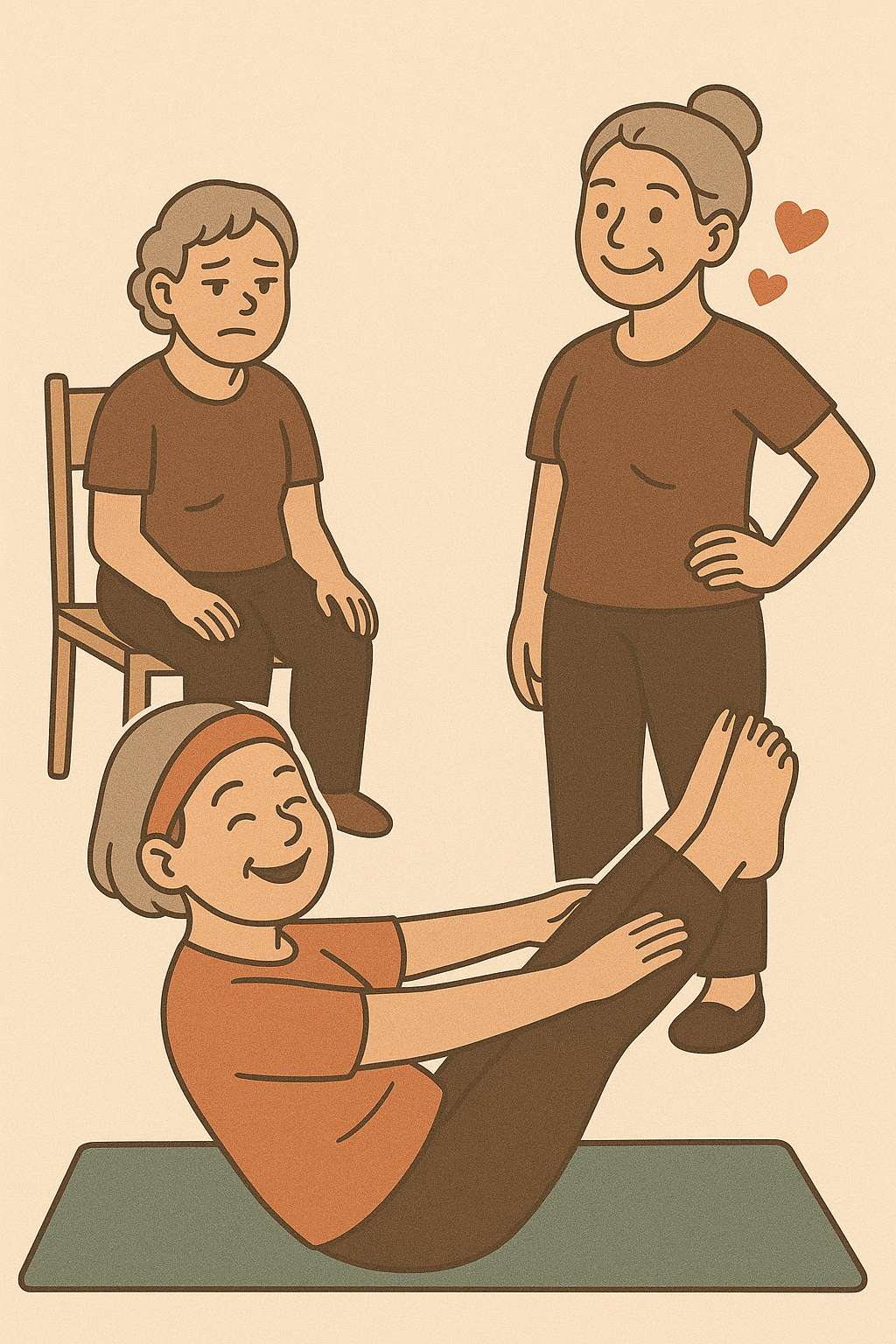 pilates effect on old lady